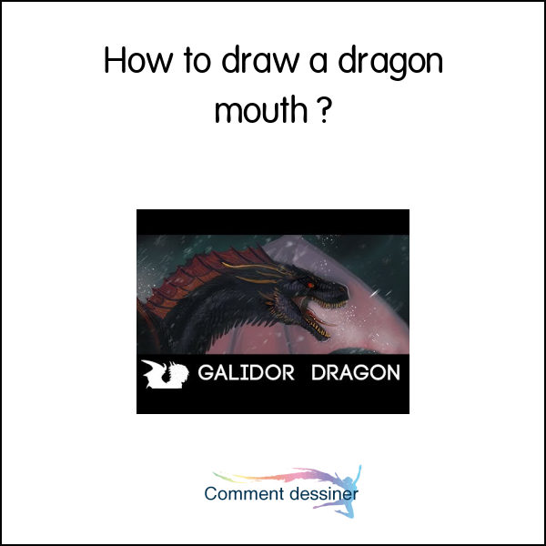 How to draw a dragon mouth